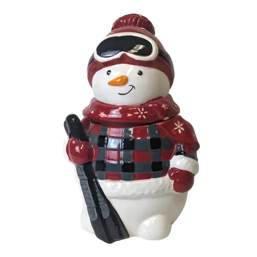 Smalls - Snowman Skier Cookie Jar - 8