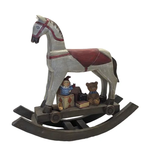  Smalls - Wooden Rocking Horse w Toys - 20