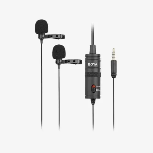 Mikrofonas prisegamas dvigubas laidinis