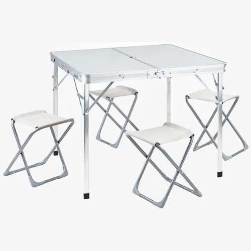 Mažas sulankstomas stalas su taburetėmis