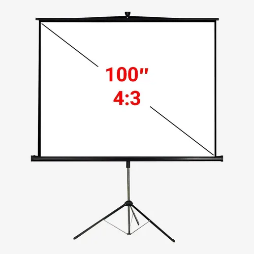 Projektoriaus ekranas ištraukiamas