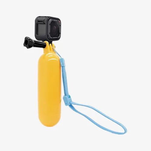 Geltona neskestanti rankena GoPro kamerai