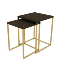 Black Laminate Nesting Table