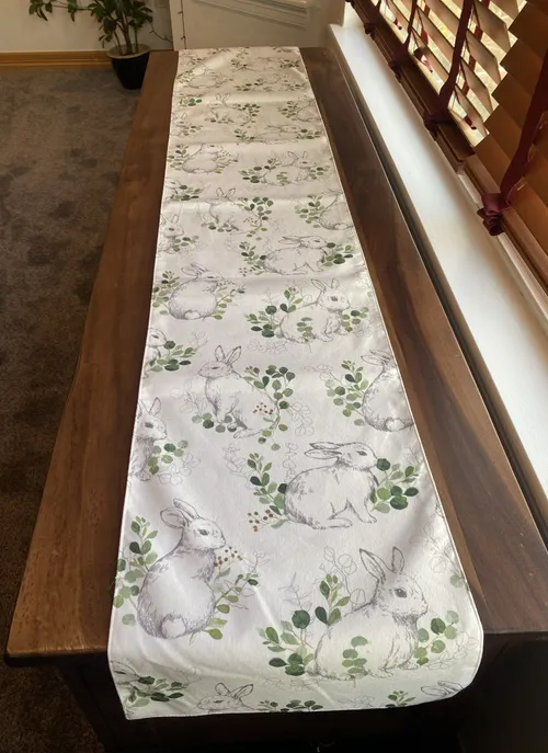 Spring Rabbit Table Runner