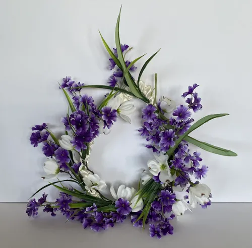 Purple Spring Wreath