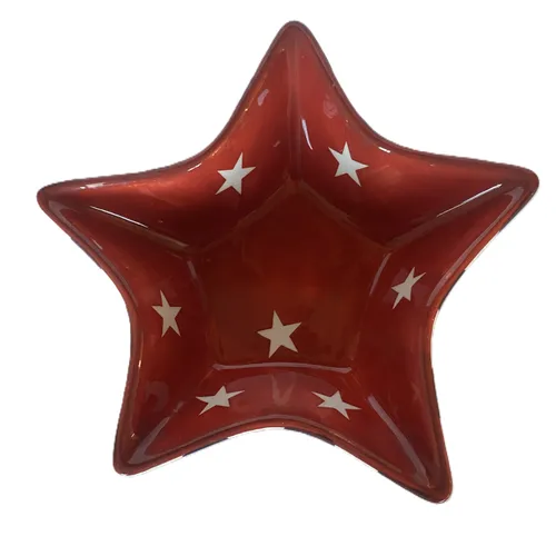 Patriotic Star-Shaped Serving Bowl