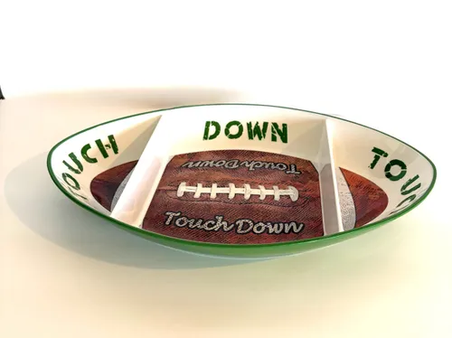 Football 3-Partition Platter