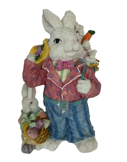 Dapper Dad Rabbit Figurine