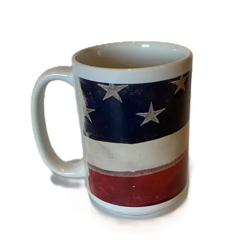 Flag Coffee Mug by Chall Arts