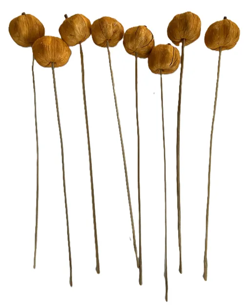 Paper Pumpkins on Sticks, Set of 8