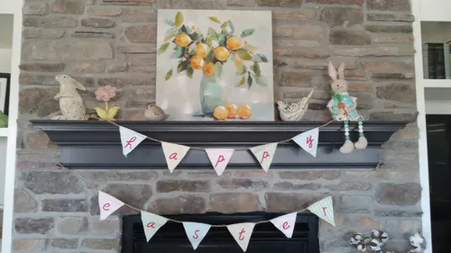 Happy Easter Fabric Banner, 5 Feet
