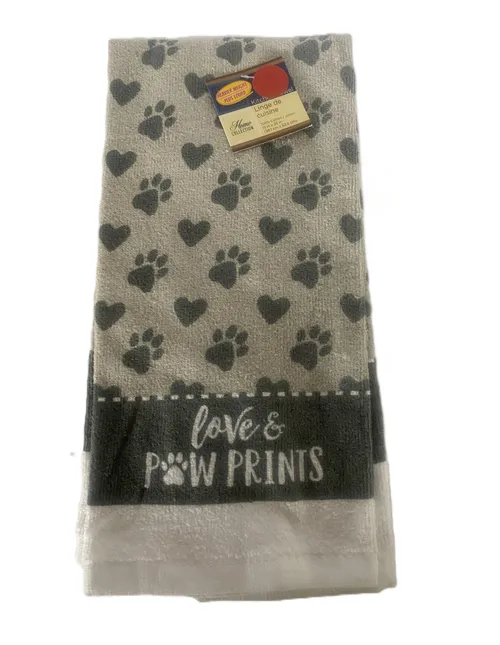 Paw Print Dish Towel