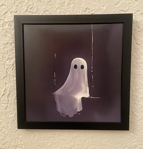 Ghost on a Swing Framed Print