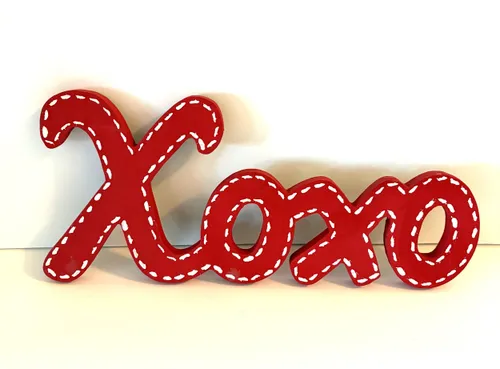 Red XOXO Sign
