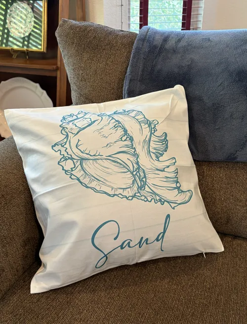 Shell Throw Pillow Cover