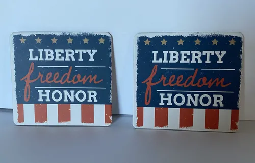 VFW Liberty Freedom Honor Cardboard Coasters