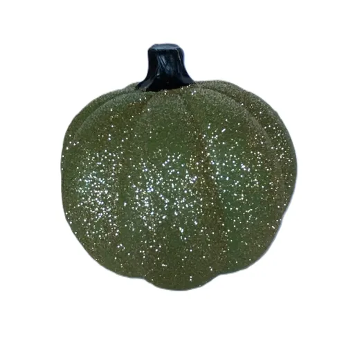 Green Glitter Pumpkin