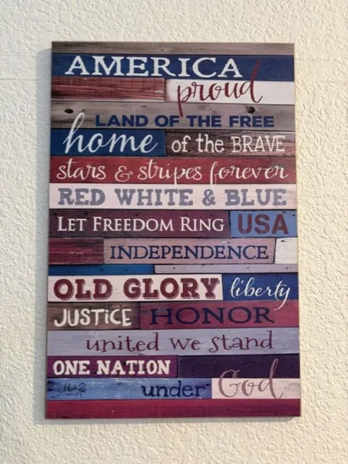 American Proud Sign