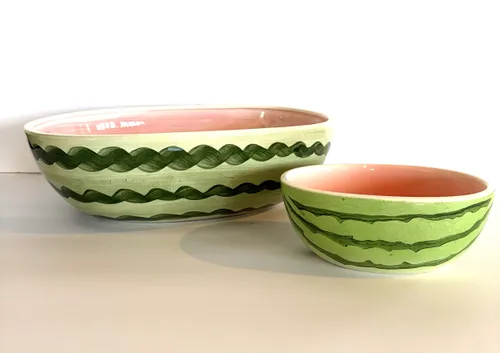 Watermelon Serving Dishes, Set of 2