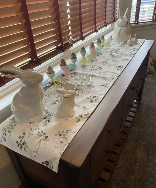 Spring Rabbit Table Runner