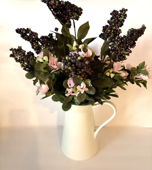Spring Flowers in a Pitcher