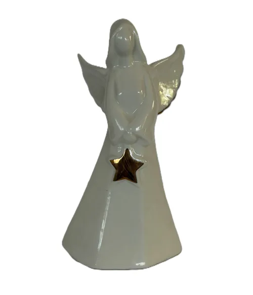 Angel Figurine with Gold Star