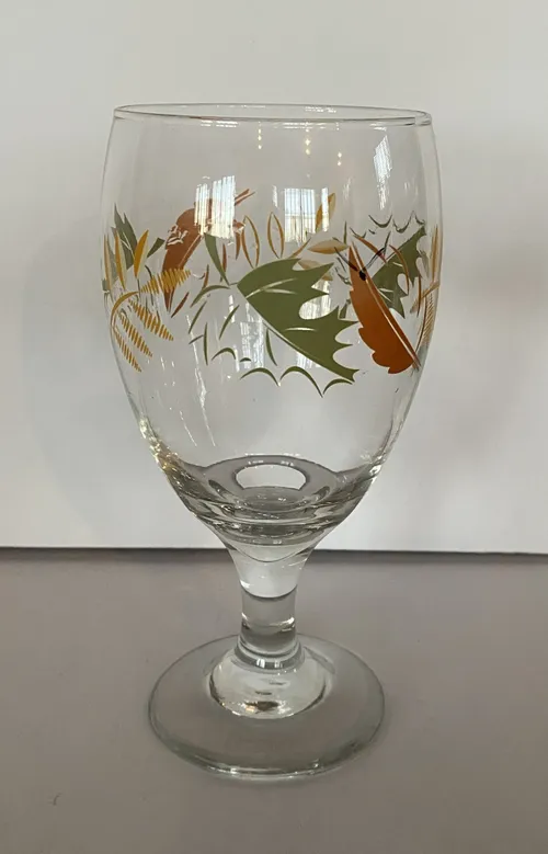 Fall Leaf Water Glasses 16 oz, Set of 6