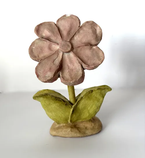 Pink and Green Wood Flower