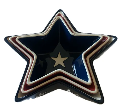 Star-Shaped Ceramic Nesting Bowls, Set of 3