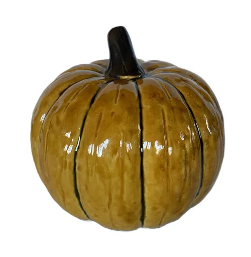 Classic Orange Ceramic Pumpkin