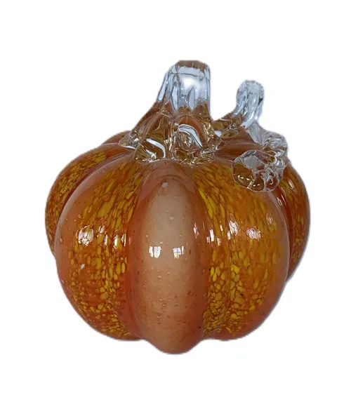 Glass Pumpkin Decoration