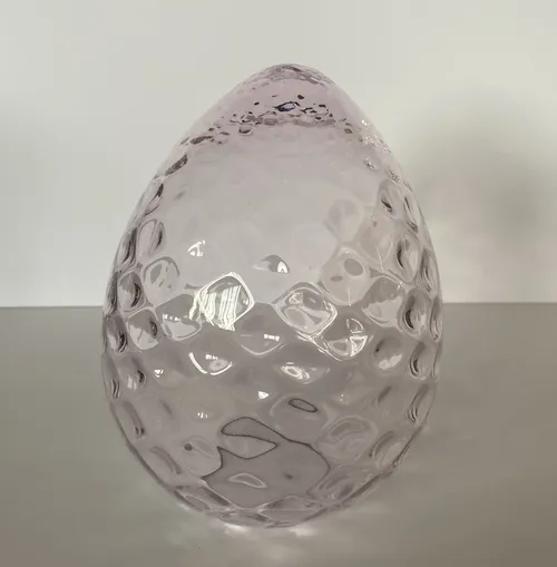 Pink Glass Egg