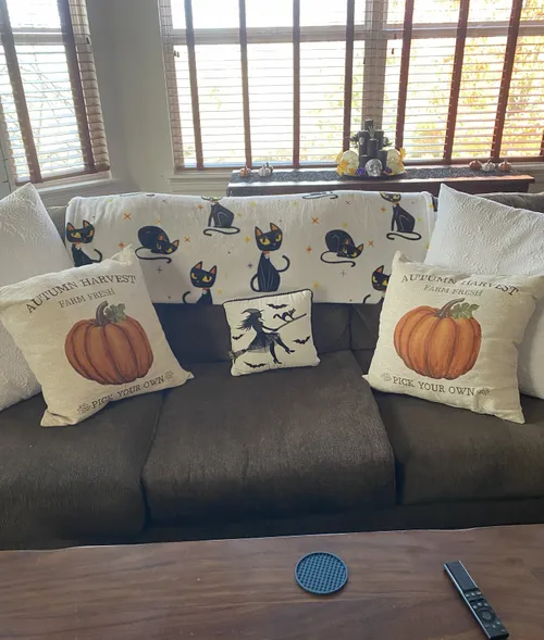 Autumn Harvest Pumpkin Throw Pillow