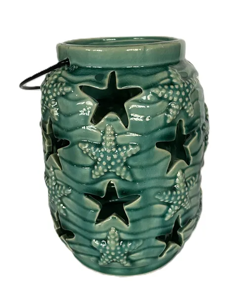 Starfish and Wave Candle Holder