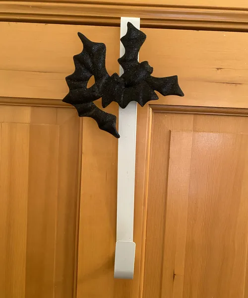 Bat Over-the-Door Wreath Hangers, Set of 2