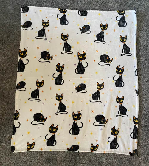 Black Cat Throw Blanket