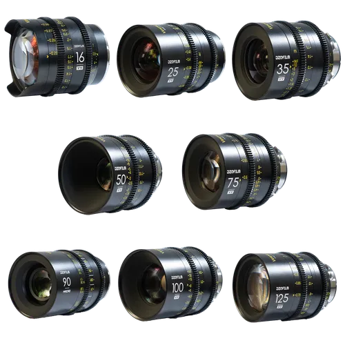 DZO Film Vespid Prime Set - 8 in hardcase (16, 25, 35, 50, 75, 90, 100, 125)