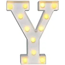 LED Marquee Light Up Alphabet Letter Y