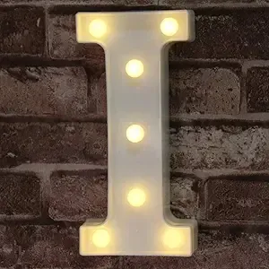 LED Marquee Light Up Alphabet Letter I