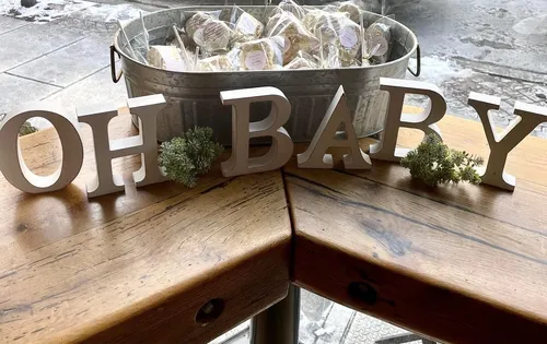 Baby - White Wooden OH BABY Standing Letters Set