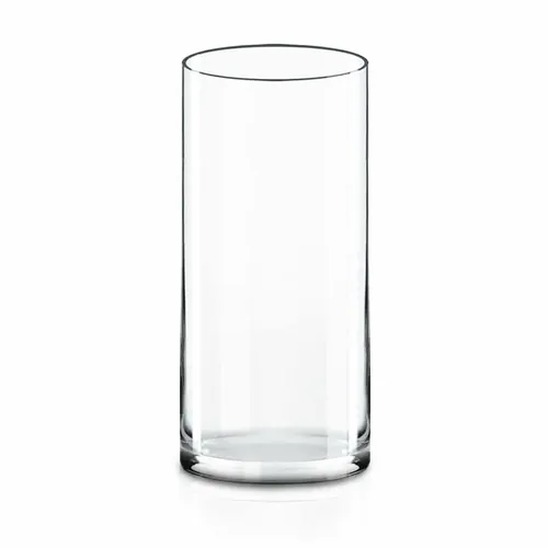 Vase - Clear Glass Cylinder 9