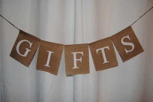 Sign - Burlap Gifts Banner
