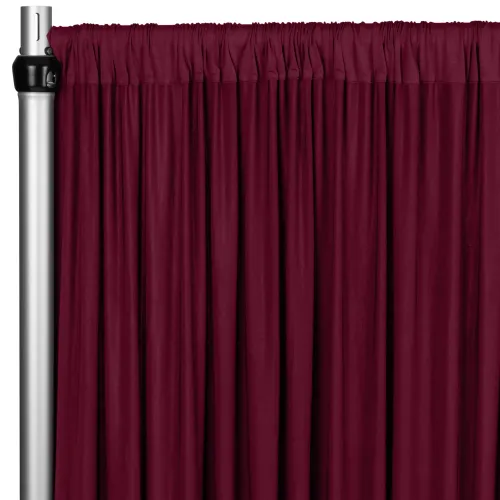 Curtain - 10' H x 5' W Spandex Backdrop - Burgundy