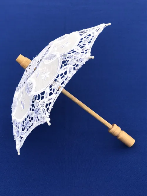 Mini Lace Silk Embroidered Umbrella