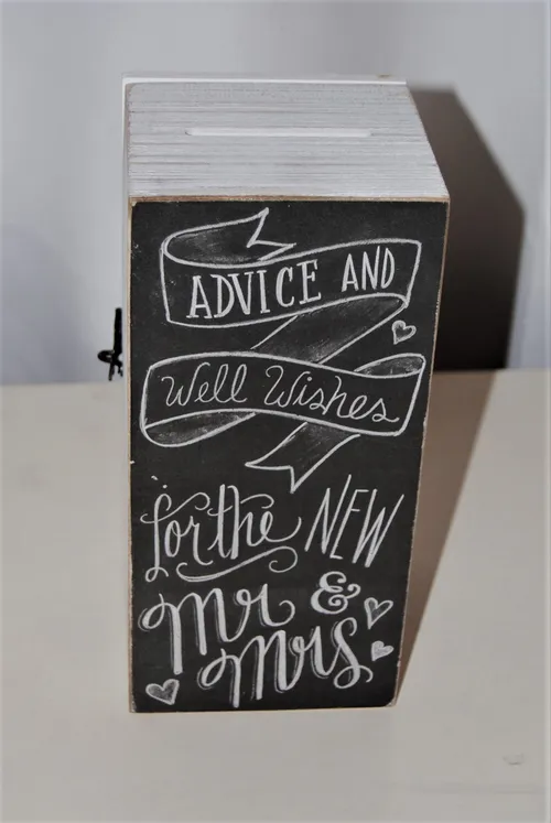 Advice and Well Wishes for the New Mr & Mrs Wooden Box