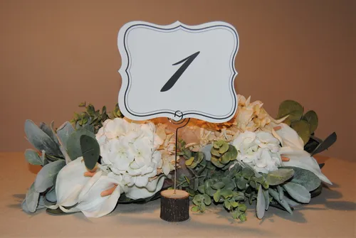 Table Numbers Set - Elegant Black & White 1 - 25