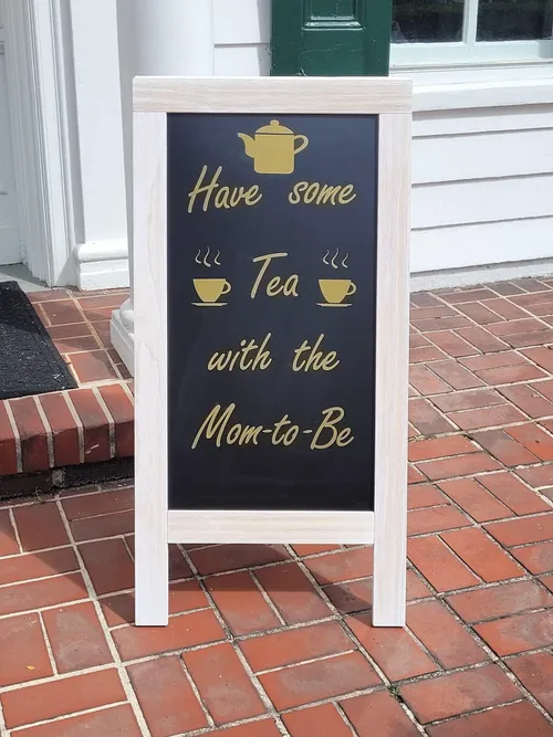 Chalkboard A-Frame Whitewashed