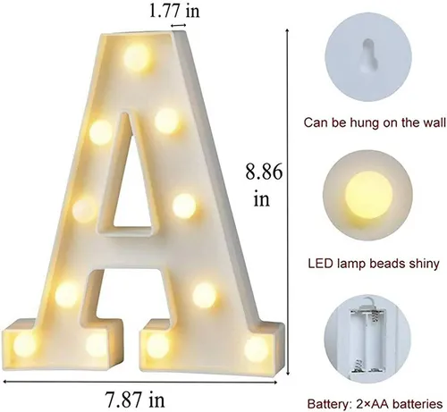 LED Marquee Light Up Alphabet Letter A
