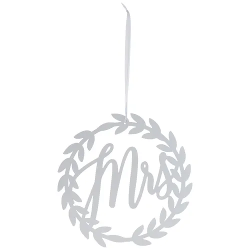 Mrs White Metal Wreath