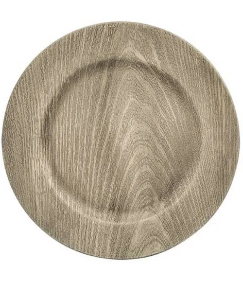 Charger Plate - Woodgrain